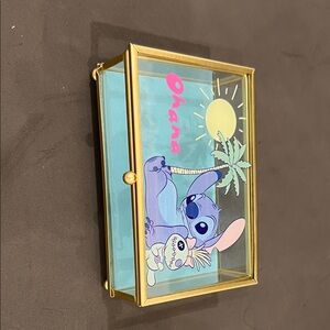 Disney Stitch Jewelry Box with Gold Frame